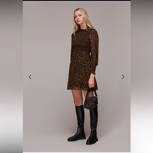 Women’s Classic Leopard Shirred dress leopard size‎ 10